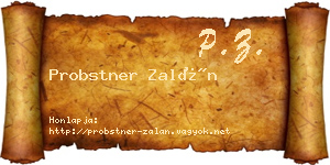 Probstner Zalán névjegykártya